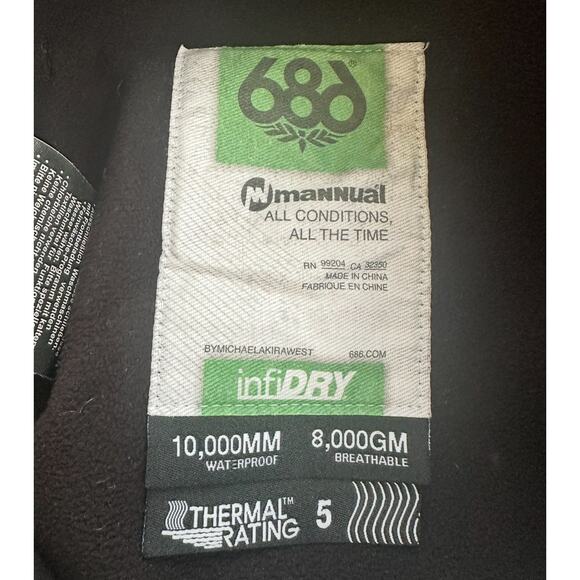 686 Mannual infiDry WaterProof Breathable Womens Large Snowpants - Picture 4 of 10